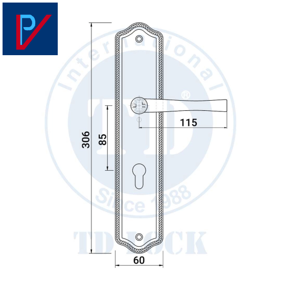 KHÓA TAY GẠT CỬA GỖ TWIG - BDH-003055-2 