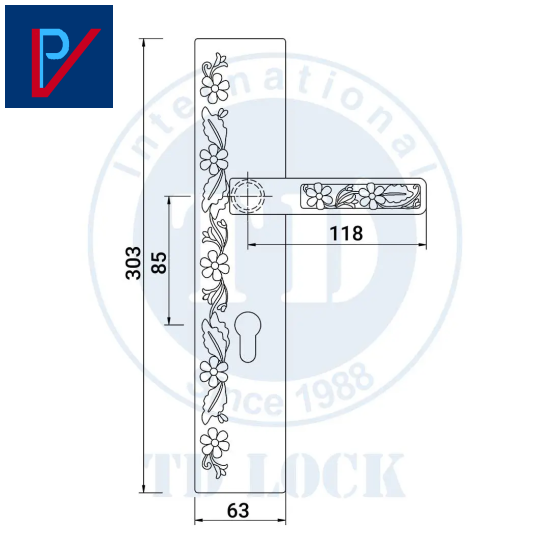 KHÓA TAY GẠT CỬA GỖ CANARY - BDH-607607-2 