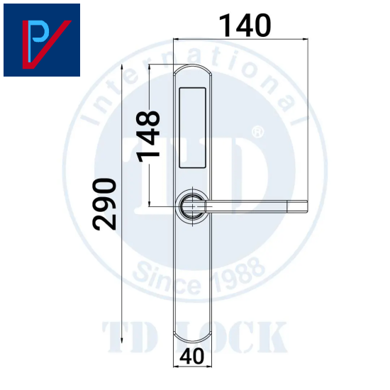 KHÓA ĐIỆN TỬ CỬA NHÔM - SSM-236290 INOX REAL