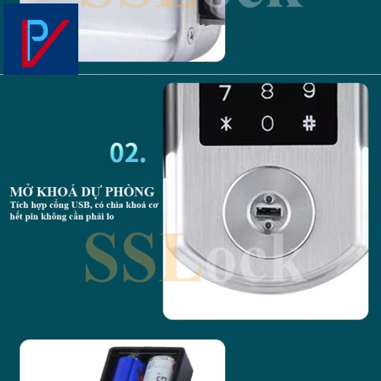 KHÓA CỬA ĐIỆN TỬ SSLOCK GT6 PLUS-FACP